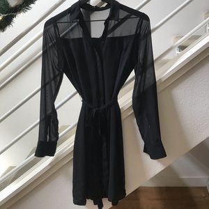 Express black long sleeve dress